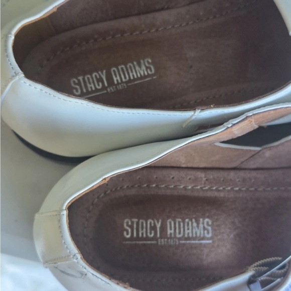 Stacy Adams Leather Sandals Sz 13M Calderon White City Men\'s New